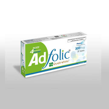 Picture of Ad Folic Od 600mcg Tab 10x3s